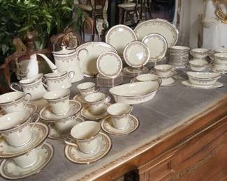 84 Piece Lenox Lace Point Fine China Reserve $1250 BUY NOW $2000