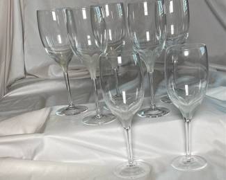 Lenox Atrium Wine Glass  floral frosted design 7 
