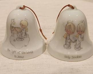 1985 Precious Moments Ceramic Bells 