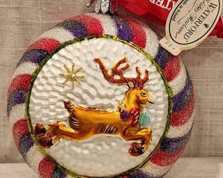Waterford Reindeer Medallion Ornament