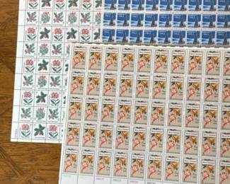 US Mint Postage Stamps Christmas 3 Sheets