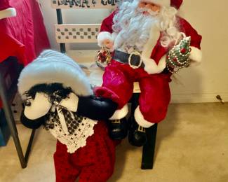 Santa’s wooden chair