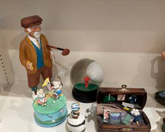 Variety of golf decor