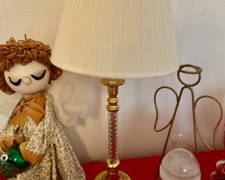 Brass Candlestick  Lamp