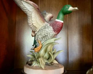 Pair of ceramic mallard