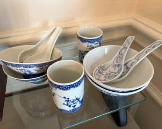 Vintage porcelain soup bowls