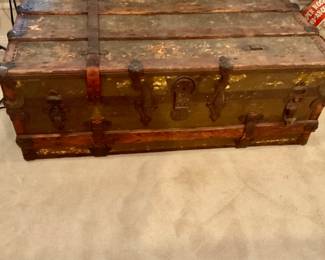 Vintage  storage chest can be used as a coffee table