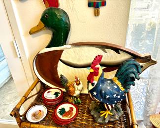 Assorted duck decor