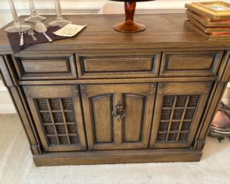 Vintage record player cabinet