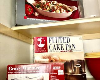 Cookware in boxes