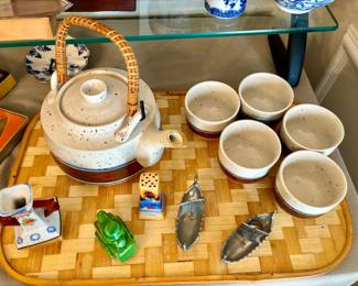 Vintage pottery tea set