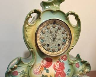 Interesting porcelain colorful clock