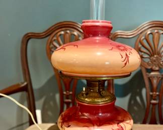 Victorian table top lamp