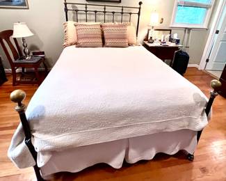 Classic Queen sized bed, beautiful detail throughout. 