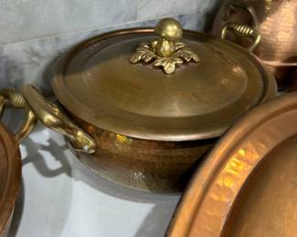 Handmade copper cookware