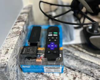 Roku firestick & remote/batteries. Ready to upload!