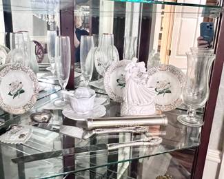 Glassware, China, porcelain figurine