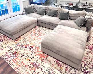 Sectional sofa grey