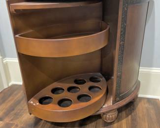 Interior of hall table/liquor cabinet