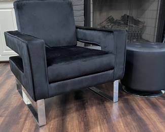 Black Velvet Club chairs