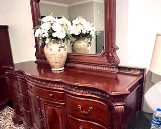 Dresser with mirror