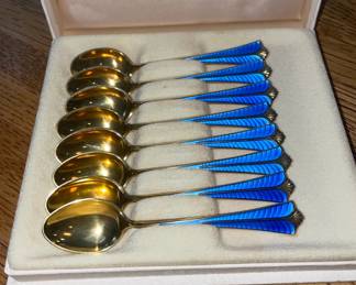 Sterling spoons set
