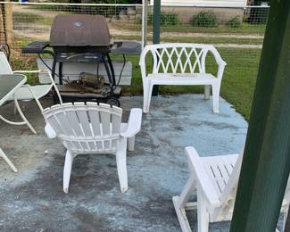 Outdoor furniture, grill