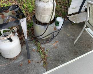 Propane tanks and burners