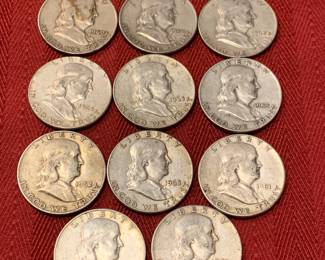 Ben Franklin half-dollars