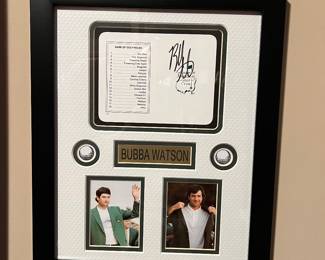 Autographed by Bubba Watson