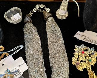 Joseff of Hollywood Hand Holding Bouquet Brooch