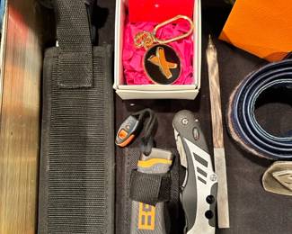 palsma picasso keychain, Bear Grylls Gerber camping knife