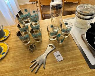 Hand Bottle Opener, Waterford decanter