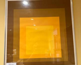 Josef Albers yellow square print