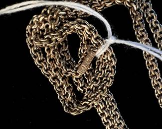 14k slide rope necklace 