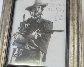 Autographed Clint Eastwood 8x10 photo.