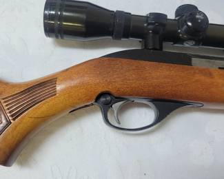 Marlin/Glenfield Model 60 .22 rifle with scope.