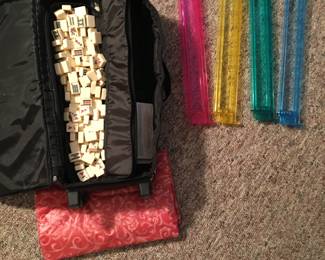 166-pc Mah-Jong set (156 game pcs + 10 Jokers), with convenient carrying case