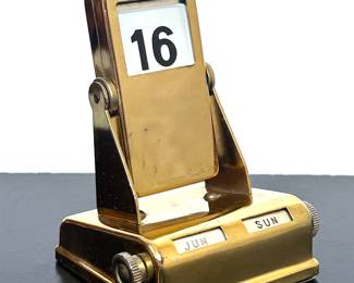 Vintage perpetual rotating desk calendar 