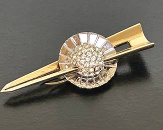 Vintage fur coat clip pin