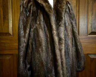 Mink fur coat that was purchased new from Koslow's in the early 1990s.  Size 16