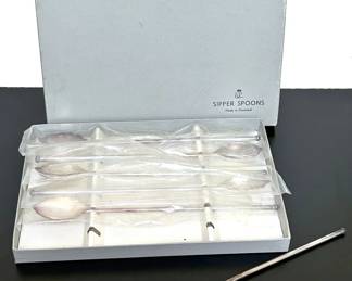 Vintage sterling sipper spoons made in Denmark 