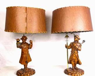 1950s Early American Style Table Lamps