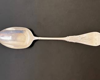 Antique Victorian Sterling Silver Spoon, New Tipt pattern, introduced by Gorham in 1870