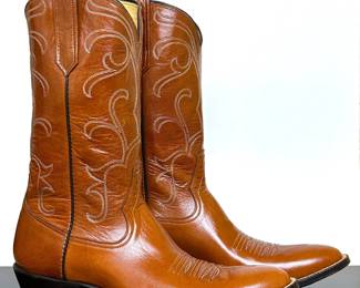 Vintage Rios of Mercedes Western Cowboy Boots in Rusty color, size 9 & 1/2 B