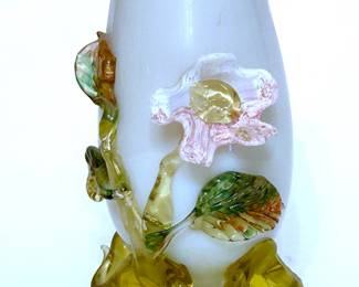Victorian art glass vase possibly by Stevens & Williams