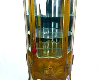 Antique 19th century French Vernis Martin Vitrine Cabinet .......To register so you can place bids go to www.capitolsalesservices.hibid.com