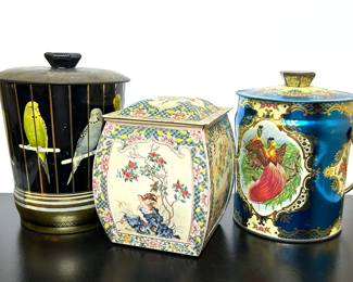 Vintage biscuit tins 