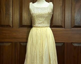 A vintage original 1960s Jr. Theme of New York dress which sold through the J. M. Dyer Co Department store of Corsicana, TX 