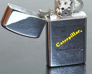 Vintage Zippo Lighter for a Caterpillar dealership 